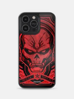 Macmerise - Red Skull Design iPhone 14 Pro Max Bumper Case