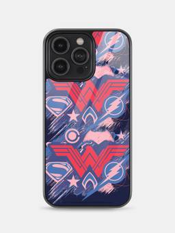 Macmerise - JL Scribbled Logo Design Printed iPhone 14 Pro Max Bumper Case