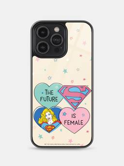 Macmerise - Supergirl Future Design iPhone 14 Pro Max Glass Phone Case