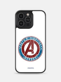 Macmerise - Earth's Mightiest Badge Design iPhone 14 Pro Max Glass Case
