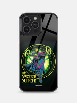 Macmerise - The Sorcerer Supreme Design iPhone 14 Pro Max Glass Case
