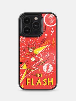 Macmerise - Flash Doodle Printed iPhone 14 Pro Bumper Case