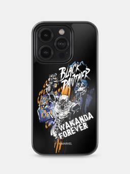 Macmerise - Black Panther Sketch Design iPhone 14 Pro Bumper Case