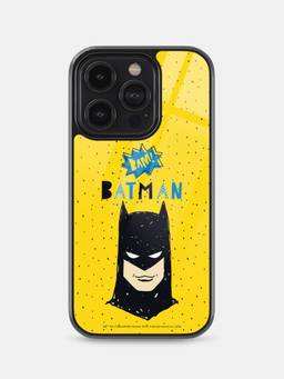 Macmerise - Batman Bam Design iPhone 14 Pro Glass Phone Case