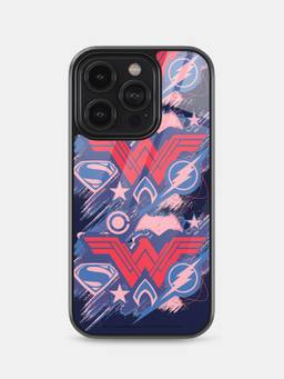 Macmerise - JL Scribbled Logo Design Printed for iPhone 14 Pro Bumper Case