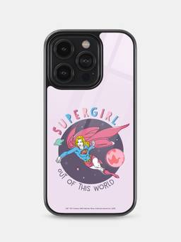Macmerise - Supergirl Design iPhone 14 Pro Glass Phone Case