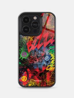 Macmerise - Avenger Pattern iPhone 14 Pro Glass Case
