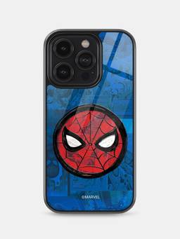 Macmerise - Spidey Tingling Eyes Design iPhone 14 Pro Glass Case