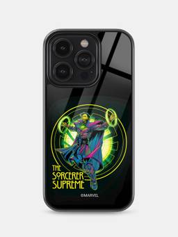 Macmerise - The Sorcerer Supreme Design iPhone 14 Pro Glass Case
