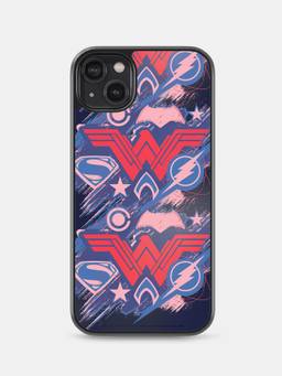 Macmerise - Scribbled Logo Printed iPhone 14 Plus Phone Bumper Back Case