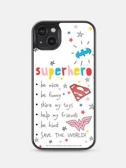 Macmerise - Shock Proof Superhero To Do List Printed iPhone 14 Plus Bumper Case