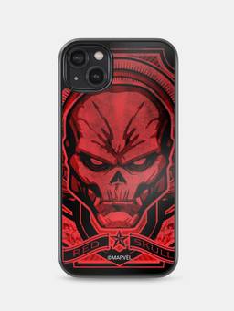 Macmerise - Red Skull Design iPhone 14 Plus Bumper Case