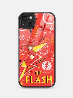 Macmerise - Flash Doodle Design iPhone 14 Plus Glass Back Case
