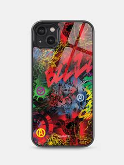 Macmerise - Avenger Pattern iPhone 14 Plus Glass Case