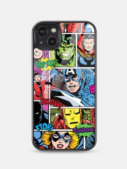 Macmerise - Comic Marvel Design iPhone 14 Plus Glass Case