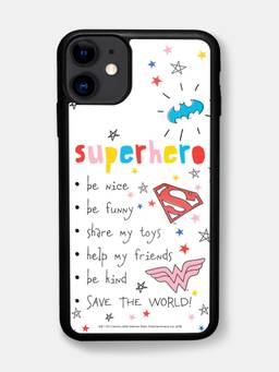 Macmerise - iPhone 11 Printed Superhero To Do List Bumper Case
