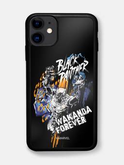 Macmerise - Black Panther Sketch Design iPhone 11 Bumper Case