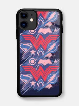 Macmerise - JL Scribbled Logo Design iPhone 11 Glass Mobile Case
