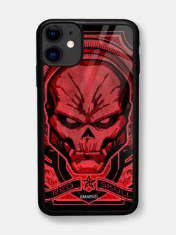 Macmerise - Red Skull Design iPhone 11 Glass Case