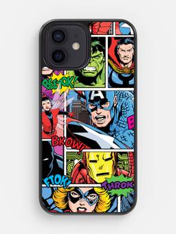 Macmerise - Comic Marvel Design iPhone 12 Glass Case