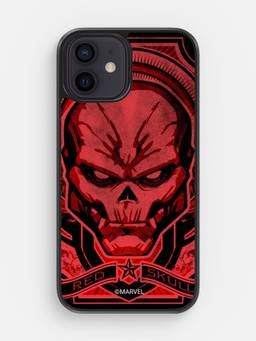 Macmerise - Red Skull Design iPhone 12 Glass Case