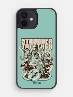 Macmerise - Stronger Together Sketch Design iPhone 12 Glass Case