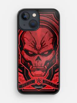 Macmerise - Red Skull Design iPhone 13 Bumper Case