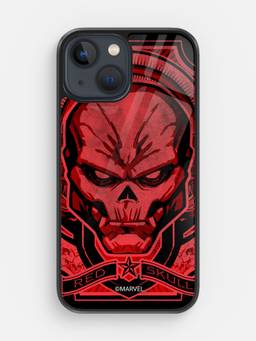 Macmerise - Red Skull Design iPhone 13 Glass Case