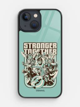 Macmerise - Stronger Together Sketch Design iPhone 13 Glass Case