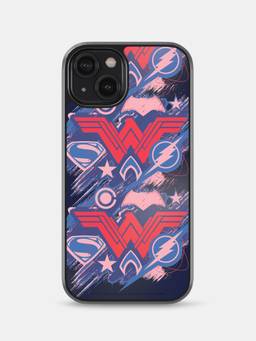Macmerise - JL Scribbled Logo Printed iPhone 14 Bumper Case
