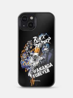 Macmerise - Black Panther Sketch Design iPhone 14 Bumper Case