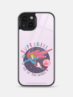 Macmerise - Supergirl Design iPhone 14 Glass Phone Case