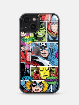 Macmerise - Comic Marvel Design iPhone 14 Glass Case