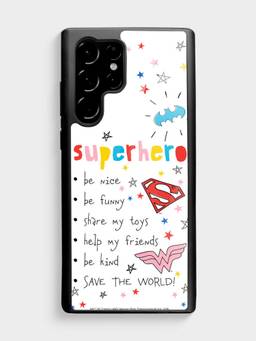 Macmerise - Superhero To Do List Design Samsung S22 Ultra Glass Mobile Phone Case
