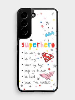 Macmerise - Superhero To Do List Design Samsung S22 Glass Back Case