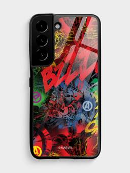 Macmerise - Avenger Pattern Samsung S22 Glass Case