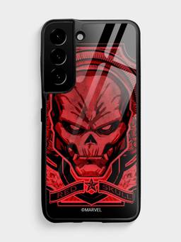 Macmerise - Red Skull Design Samsung S22 Glass Case