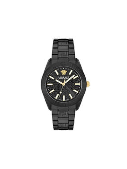 VERSACE - V-Dome Black Dial Men Analog Watch- Ve0M00425 (L)