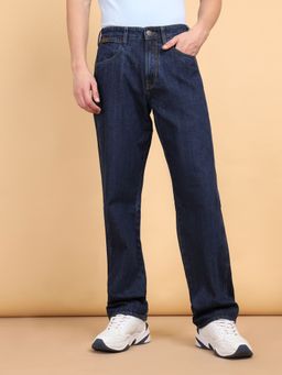 Wrangler - Men's Blue Redding Comfort Fit Low Rise No Fade Jeans