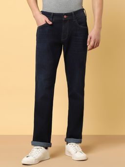 Wrangler - Men's Blue Skanders Slim Fit Low Rise Jeans