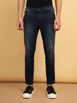 Wrangler - Men's Blue Bostin Slim Fit Mid Rise Light Fade Jeans
