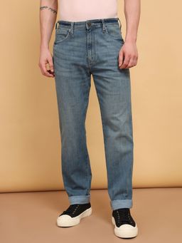 Wrangler - Men's Blue Relaxed Fit High Rise Jeans