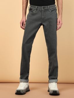 Wrangler - Men's Grey Skanders Slim Fit Low Rise Jeans