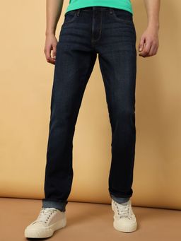 Wrangler - Men's Blue Millard Straight Fit Mid Rise Light Fade Jeans