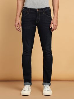 Wrangler - Men's Blue Vegas Skinny Fit Low Rise No Fade Jeans