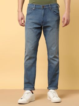 Wrangler - Men's Larston Blue Coolmax Jeans (Slim)