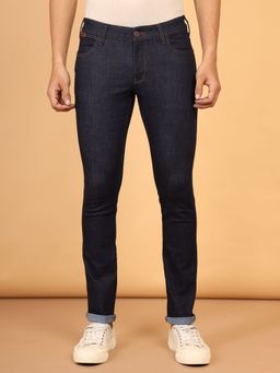 Wrangler - Men's Blue Skanders Slim Fit Low Rise Jeans