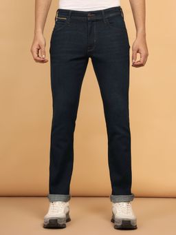 Wrangler - Men's Blue Millard Straight Fit Mid Rise Jeans