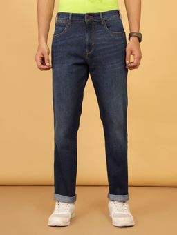 Wrangler - Men's Blue Frontier Comfort Fit Mid Rise Light Fade Jeans