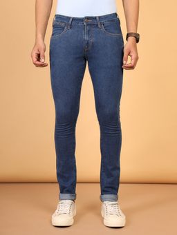 Wrangler - Men's Blue Vegas Skinny Fit Low Rise Jeans